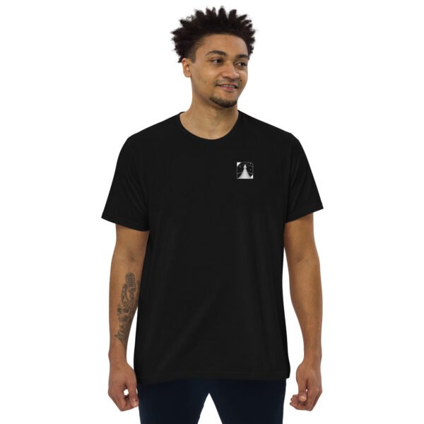 Camiseta justa reta masculina | RFB Logo Branca