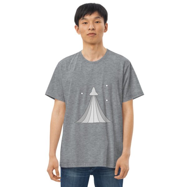 Camiseta justa masculina Branca/Cinza | RFB | The Rocket Cinza - Imagem 5