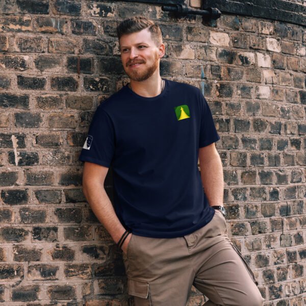 Camiseta justa reta masculina | RFB Logo Colorida