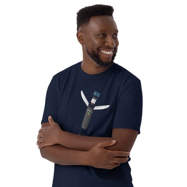 Camiseta unissex com mangas curtas | RFB | Visão Aberta do VLM - Imagem 3