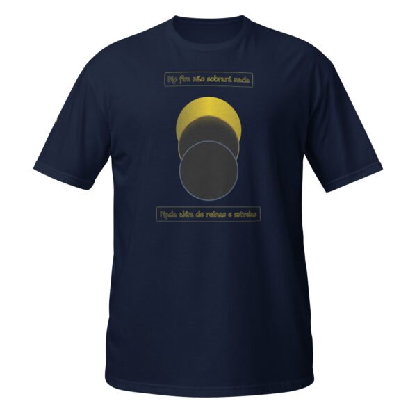 Camiseta unissex com mangas curtas |  THEIA | Sol, Theia e Terra "No fim não sobrará nada" - Imagem 4