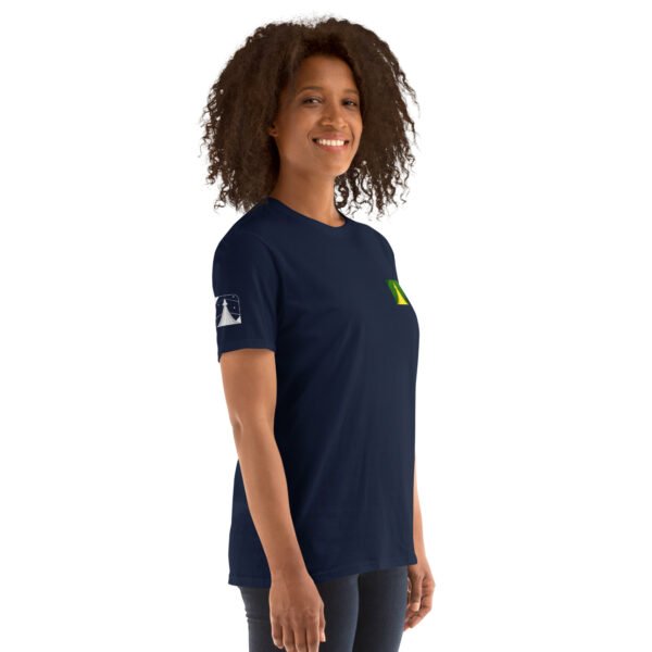 Camiseta unissex com mangas curtas | RFB Logo Colorida - Imagem 2